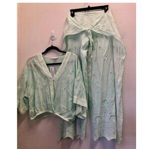 Young Fabulous & Broke Eyelet Tia Top Geneva Pants Set